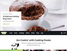 Tablet Screenshot of cookingpanda.com